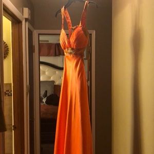 Sexy Exotic Coral Prom/Evening Gown!